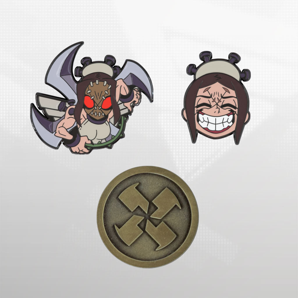 Skullgirls - Painwheel Pin Set