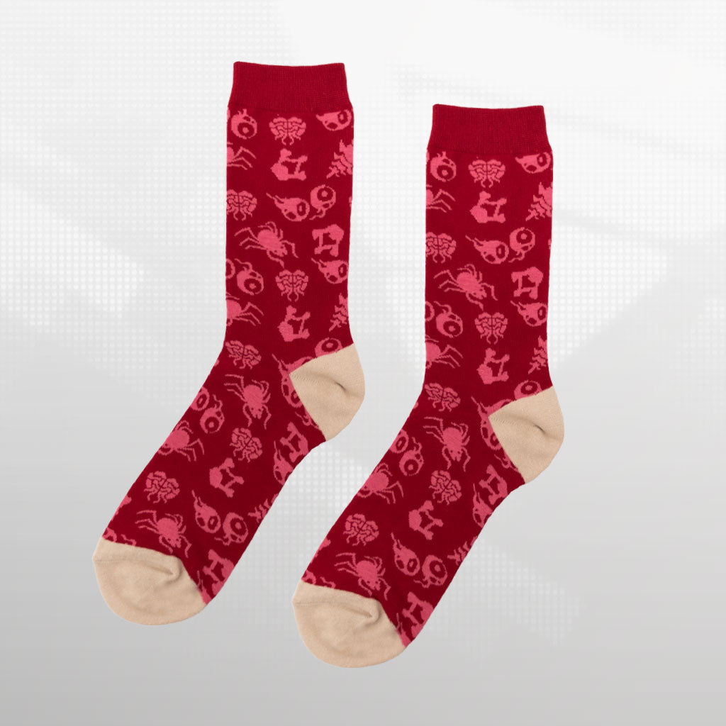 Crimson Biome Socks